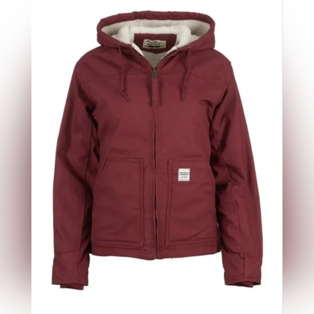 Eddie Bauer Women's Workwear Sherpa Lined Bomber Jacket
